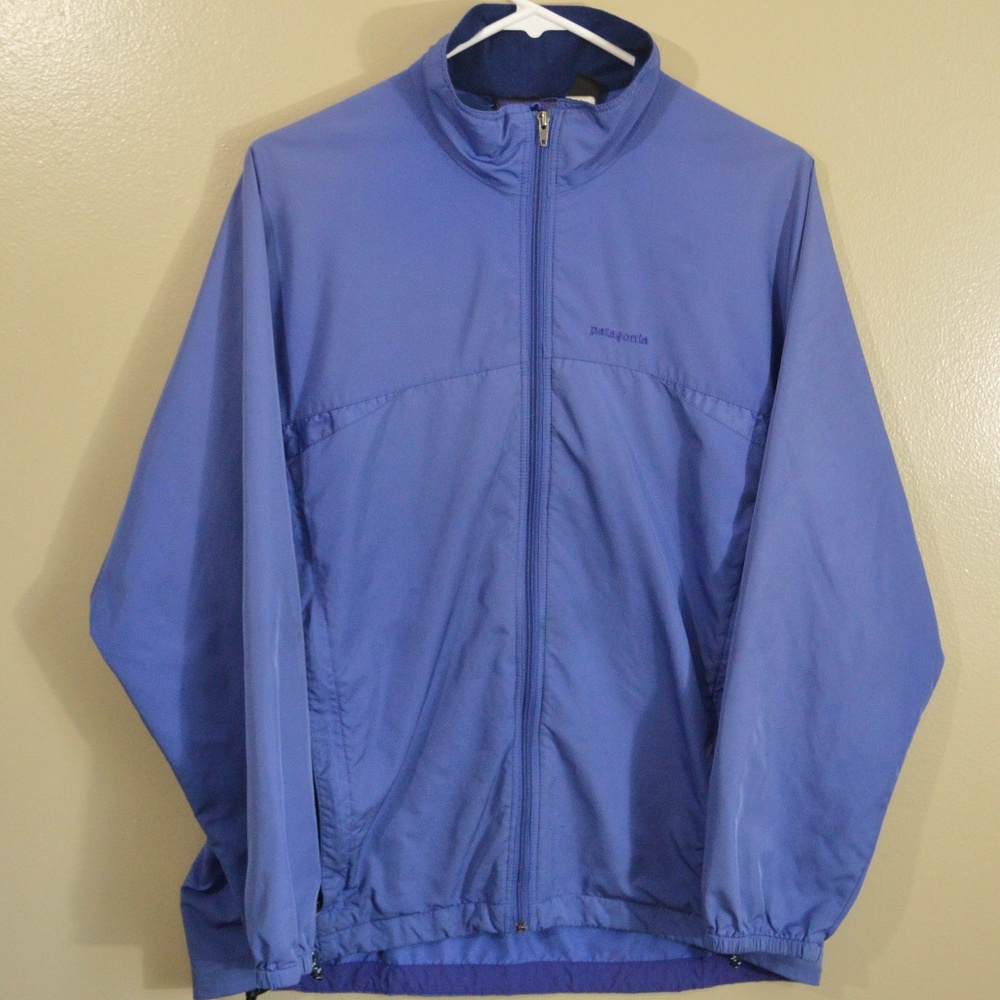 Patagonia Mens Windbreaker Light Purple Breathable
